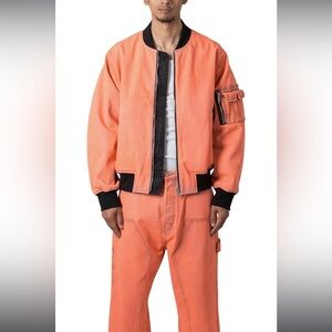 MNML Bold Orange Bomber Jacket